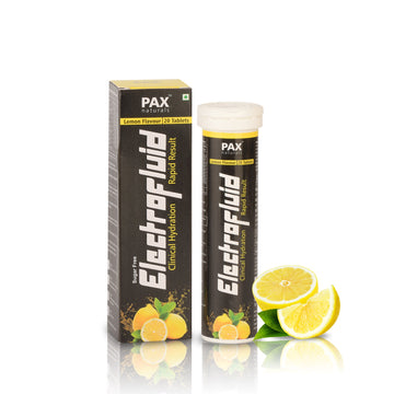 Paxnaturals Electrofluid Electrolyte Sugar Free Instant Hydration Supplement for Men and Women, Energy Drink for Workout and Sports- 25 Effervescent Tablets